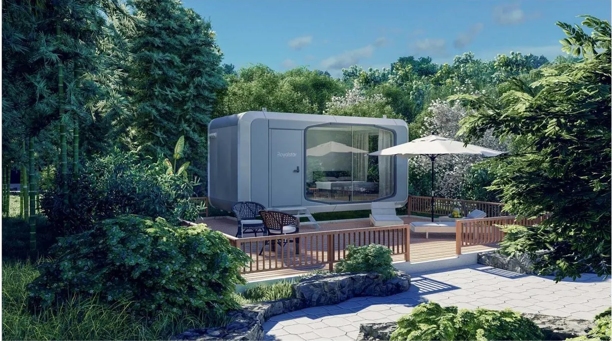 F16 space capsule house exterior