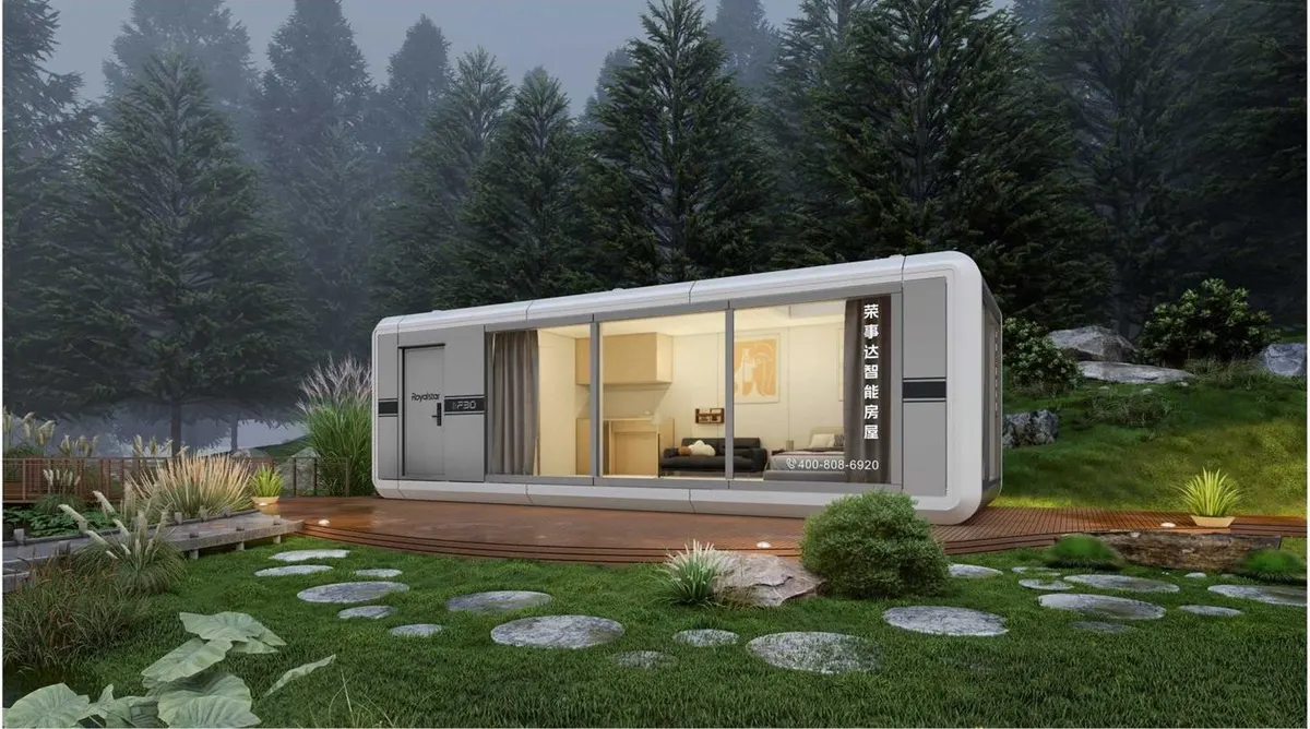 F30 space capsule house exterior