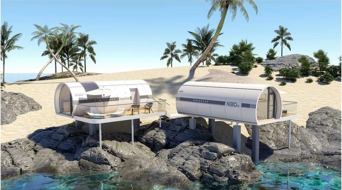 N30 space capsule house exterior