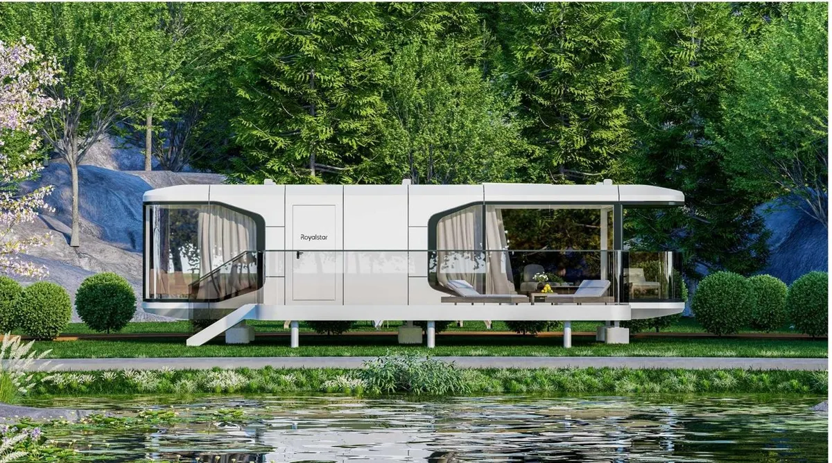 N38 space capsule house exterior